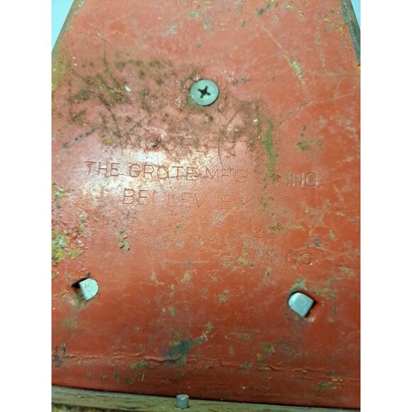 VTG Grote Reflector Metal #77 Emergency Roadside Folding Red USA Home decor - Picture 12 of 14